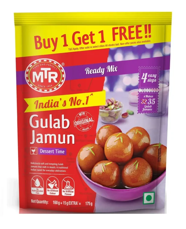 MTR Gulab Jamun Buy 1+1 Free Pack