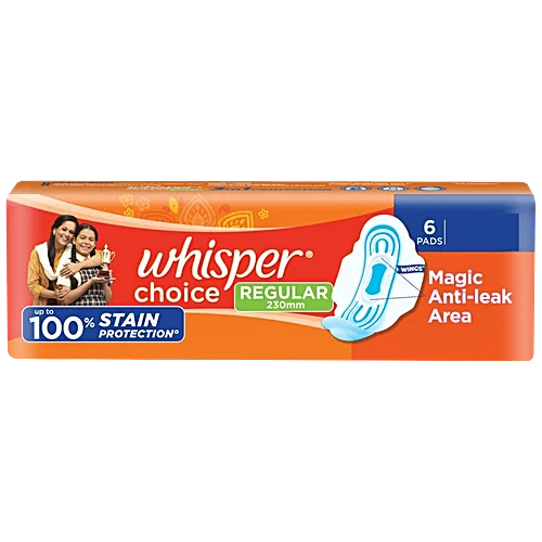 Whisper Choice Sanitary pads - Regular 37rs