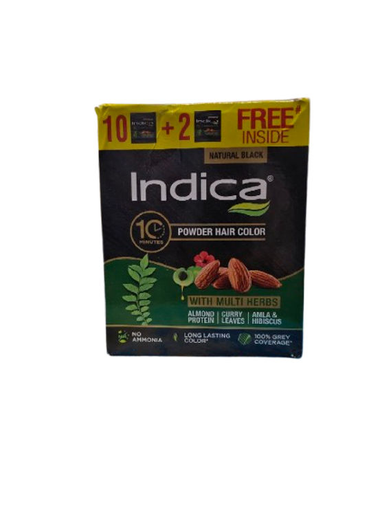 Indica 10min Natural Black 21rs*10 (pack of 10+2free)