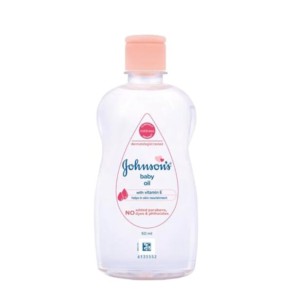Johnson's Baby Oil with Vitamin E, 50ml