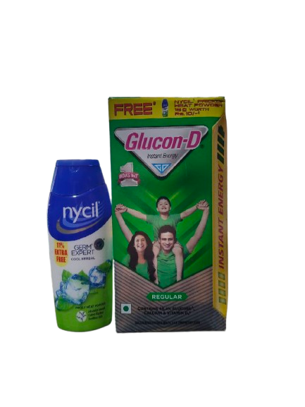 Glucon-D Instant Energy (75g+50g+nycil 10rs free)