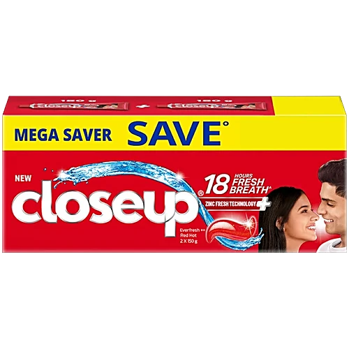 Closeup Toothpaste, 300 g (Pack of 2)