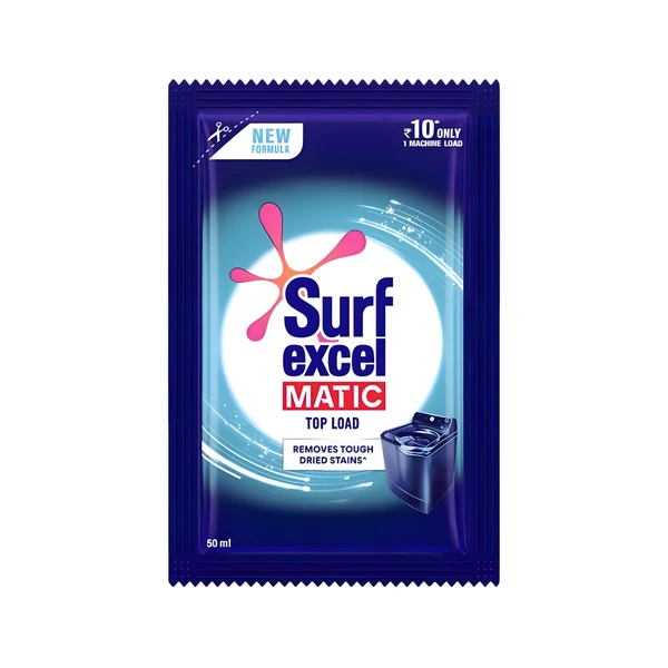 Surf Excel Matic Liquid (Top Load) - (Rs.10*10pcs)=100Rs